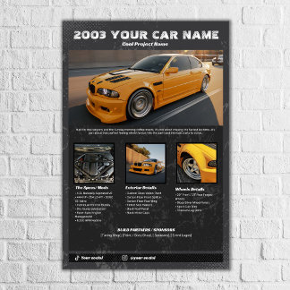 Car Show Spec Board Multi images foamcore