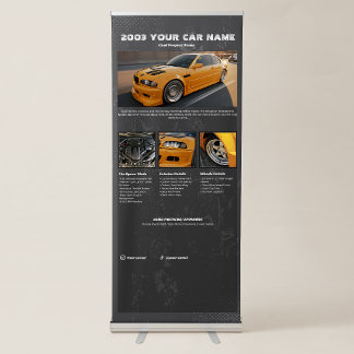 Car Show Spec Board Multi images Retractable Banner