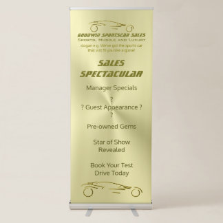 Car Showroom - Sales Spectacular way guide Retractable Banner