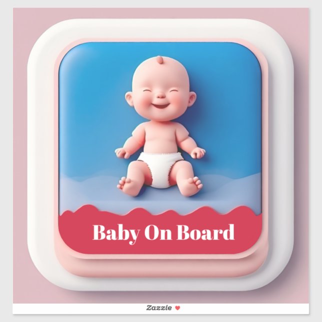Car Sign Baby on Board Sticker (Sheet)