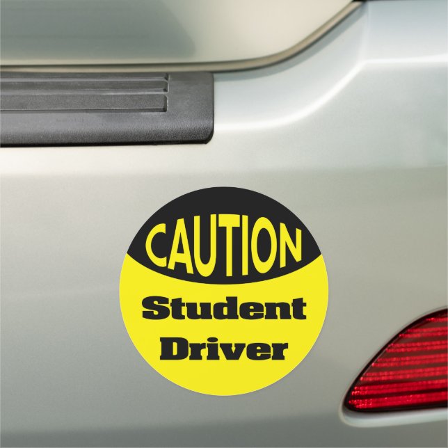 Car Sign New Driver Caution Safety Warning (In Situ)