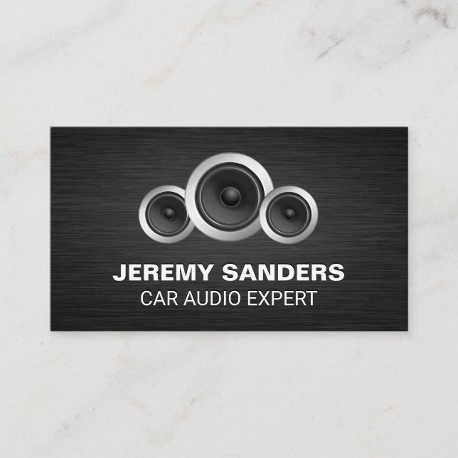 Car Speakers Business Card (Front)