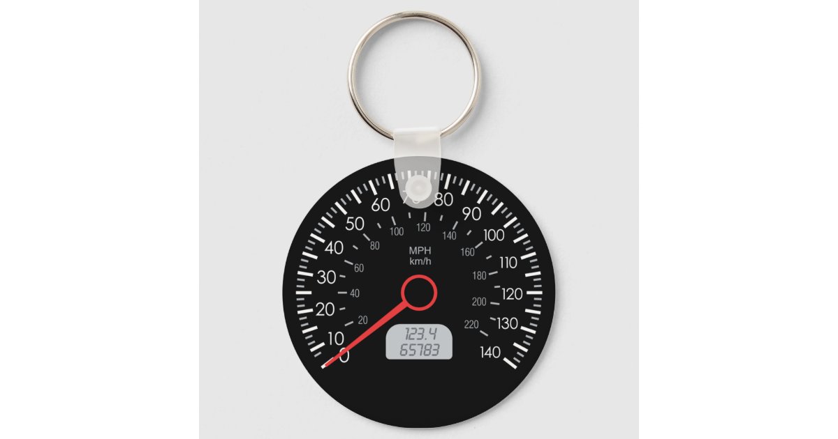 CAR SPEEDOMETER KEYCHAIN | Zazzle