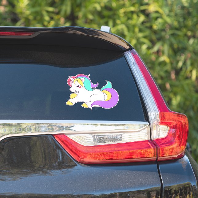 Car stickers Cute Unicorn (Car Side)