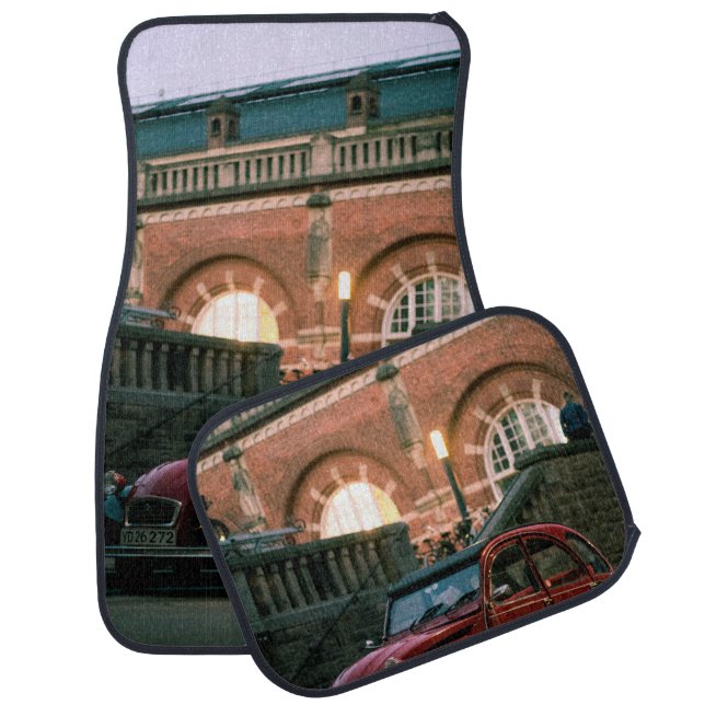 Car street old vintage style road floor mat (Set)