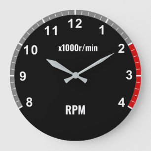 Car Tachometer Clock - Auto Mechanic Garage Clock