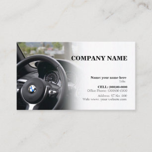car template business card