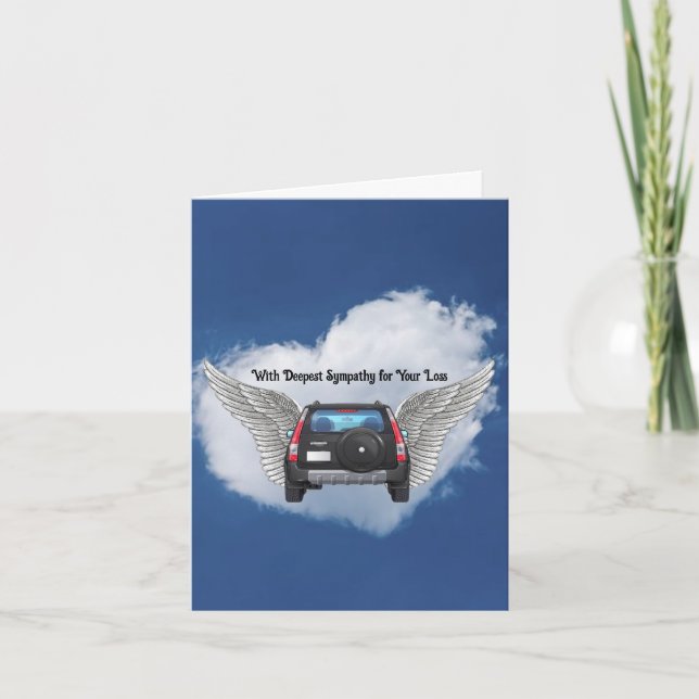 Car Theft Urban Living Sympathy Card (Front)