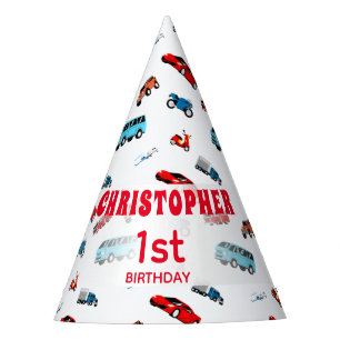 Car themed birthday party Retro Style Hat