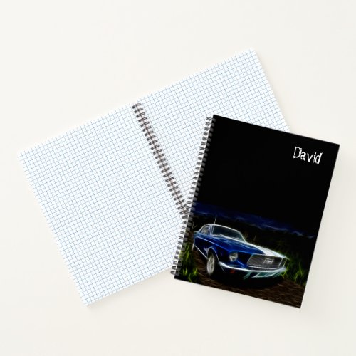 Car Themed Personalized Notebook