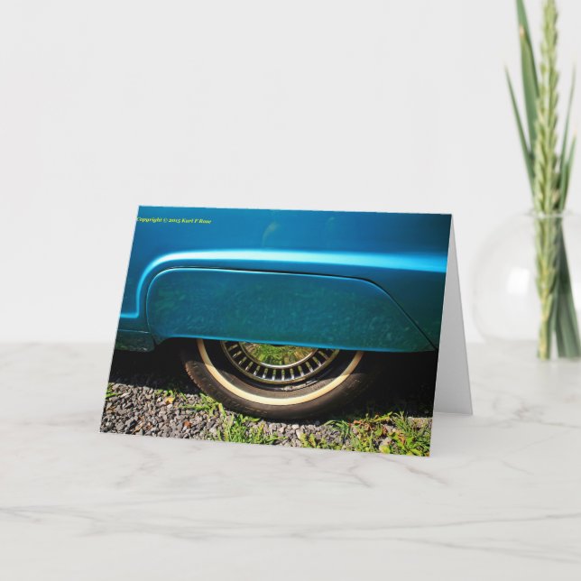 Car tire greeting cards (Front)