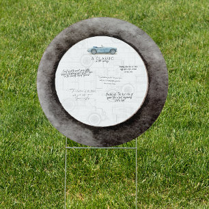 Car Tire Guest Book Alternative Sign Baby Shower