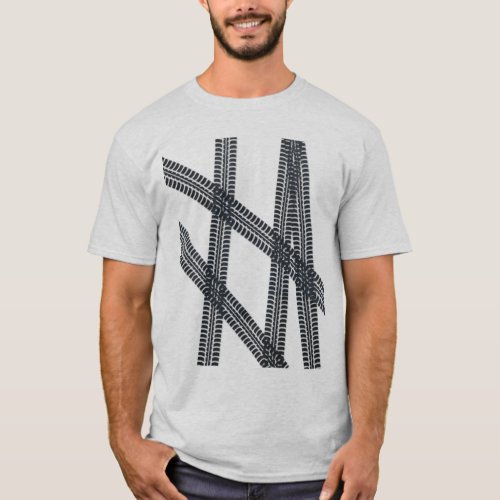 Car tire markstracks Tshirt