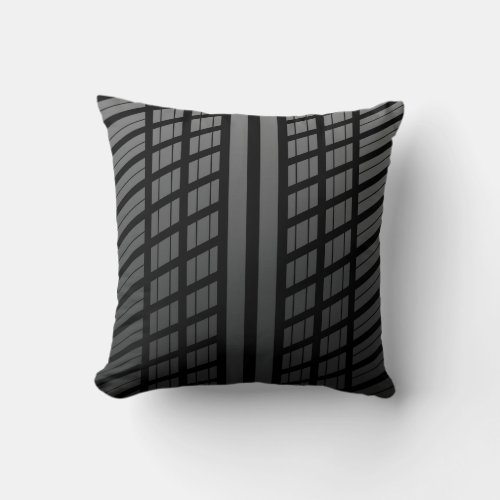 Car Tire Tread Throw Pillow