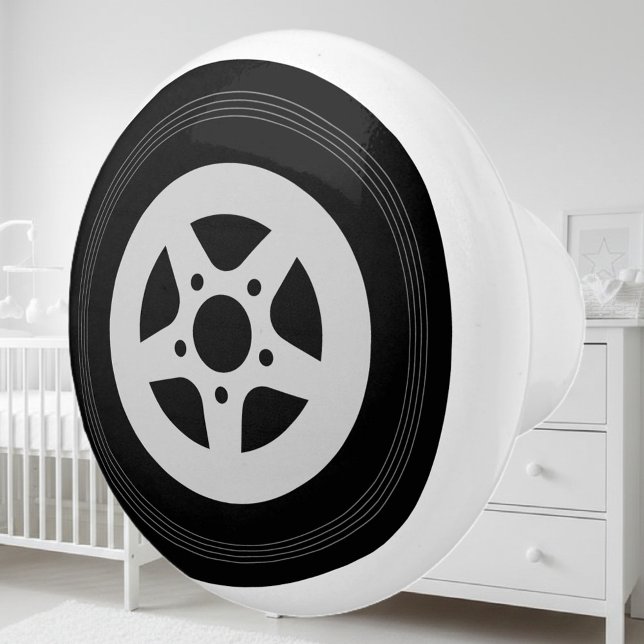 Car tire wheel rim ceramic door and drawer knobs (automotive door knobs)