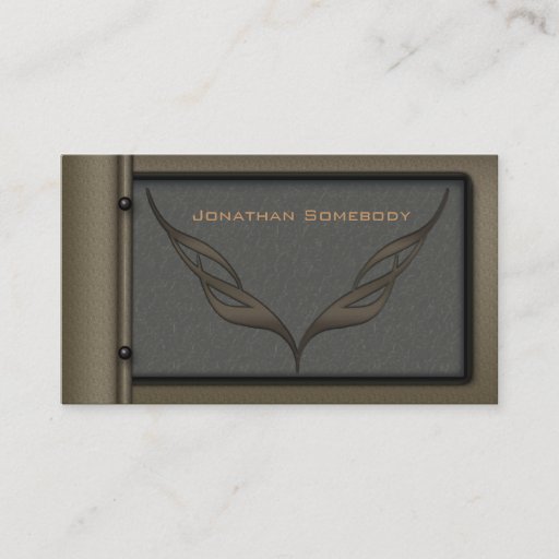 Customizable Car Trim Design Brown Business Card Template 10