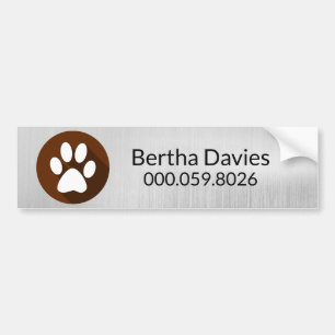Car Truck Business Sign,Grooming Dog&Cats Magnet Bumper Sticker