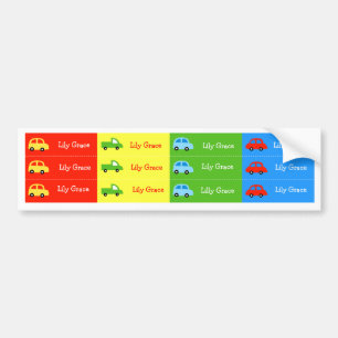 Car Truck Kids Suppy Cup Waterproof labels