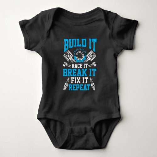 Car Tuning Mechanic Race Break Engineering Baby Bodysuit