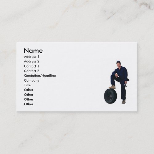 Car tyre Business Card