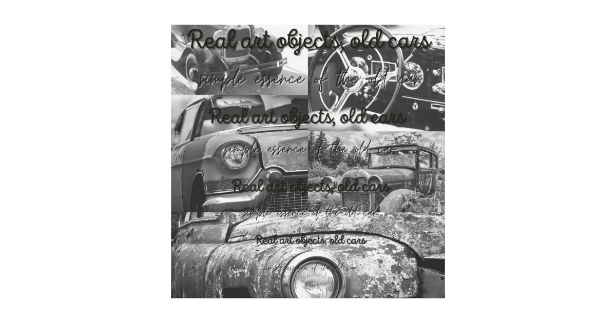 Car vintage Art Canvas Print | Zazzle.com