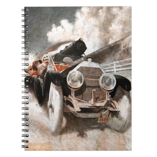 Car vs Train by William Harnden Foster Notebook (Front)