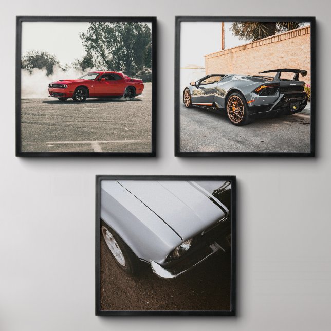 car wall decor tiles peel and stick photo tile (Front Set)