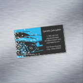 Car Wash | Auto Car Detailing | Cleaning Service Business Card Magnet (In Situ)