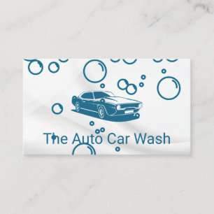 Car Wash Auto Cleaning Business Card