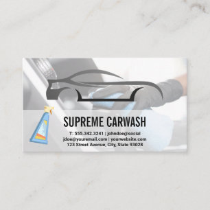 Car Wash Auto Cleaning Business Card