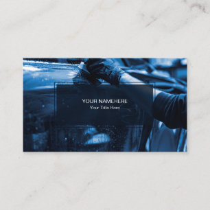 Car Wash Auto Detailing Business Card