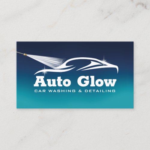 Car Wash Auto Detailing Mobile Automotive Cleaning Business Card