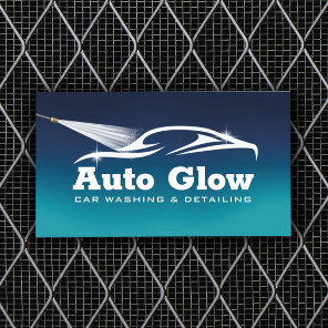 Car Wash Auto Detailing Mobile Automotive Cleaning Business Card