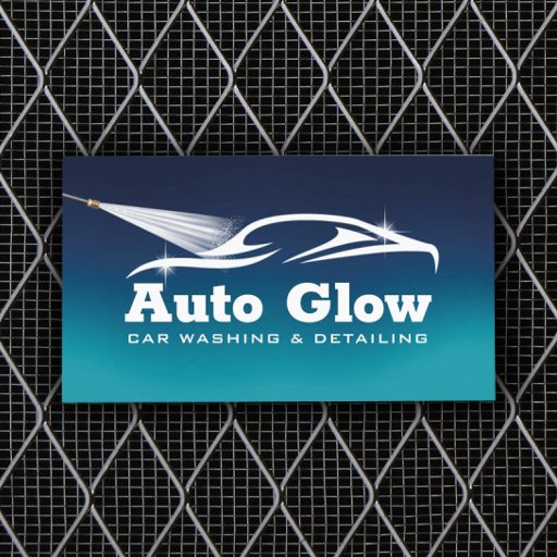 Customizable Car Wash Auto Detailing Mobile Automotive Cleaning Business Card