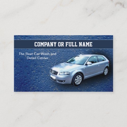 car wash auto details business cards