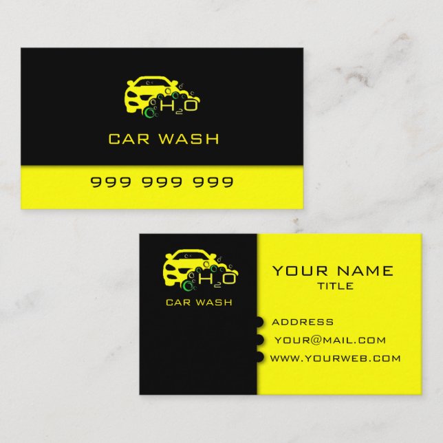 Car wash business card (Front/Back)