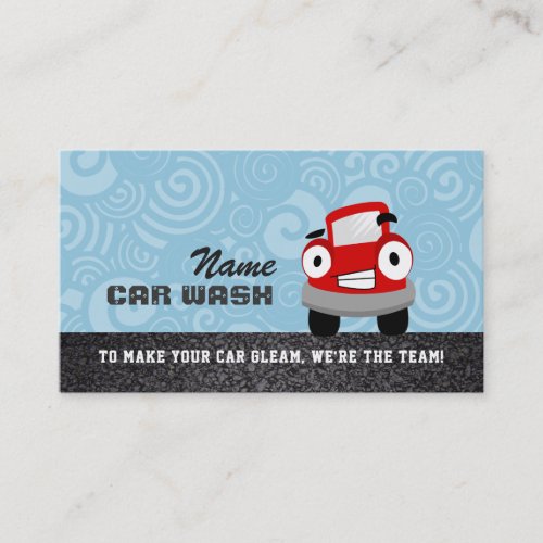 Car Wash Business Cards