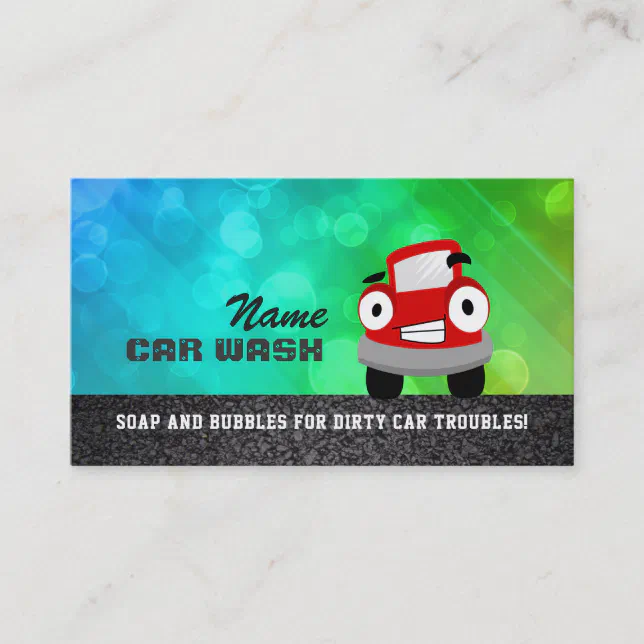 Car Wash Business Cards Zazzle