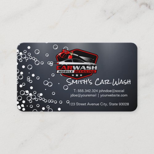 Car Wash | Car Care Cleaning | Soap Business Card