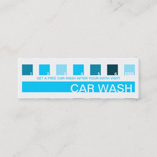 CAR WASH customer appreciation (mod squares) Business Card