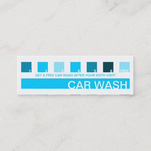Customizable CAR WASH customer appreciation (mod squares) Business Card