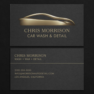 Car Wash & Detail Business Card