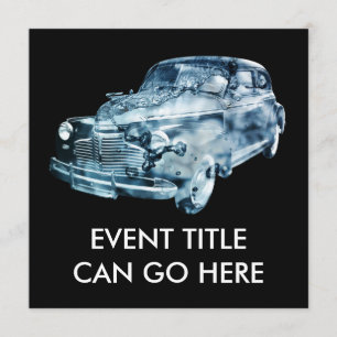 car wash double exposure invitation