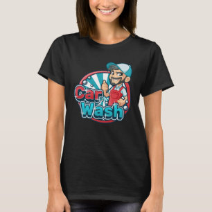 Car wash employee car wash worker designer car was T-Shirt