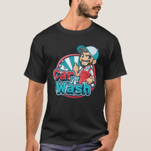 Car wash employee car wash worker designer car was T-Shirt