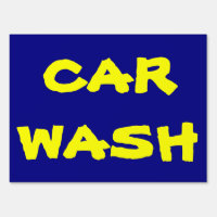 Car Wash fundraiser sign