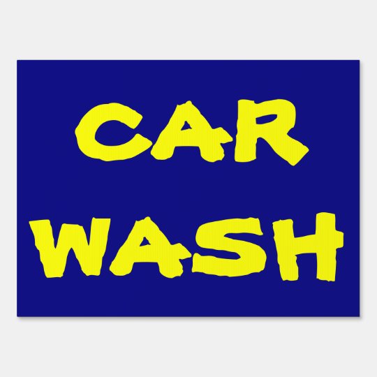 Car Wash fundraiser sign | Zazzle.com