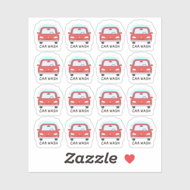 Car Wash Maintenance Reminder Bujo Planner Sticker (Sheet)