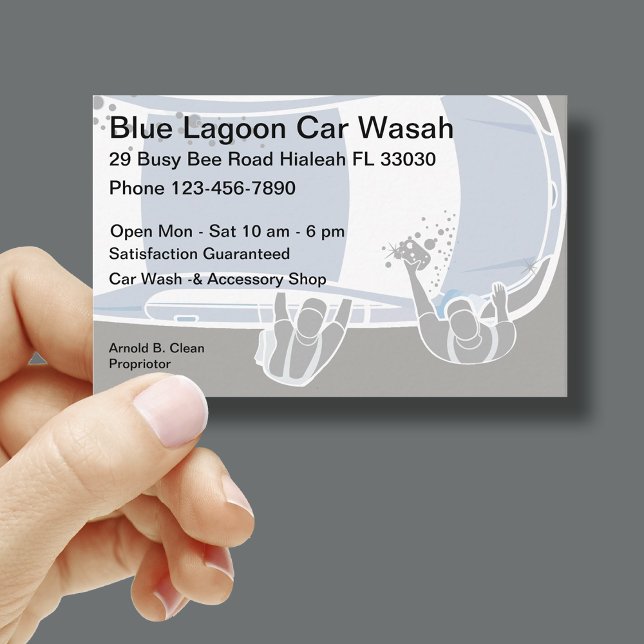 Car Wash Modern Design Business Card (Creator Uploaded)