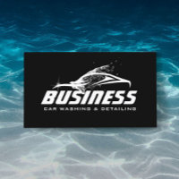 Car Wash Professional Auto Detailing Automotive Business Card